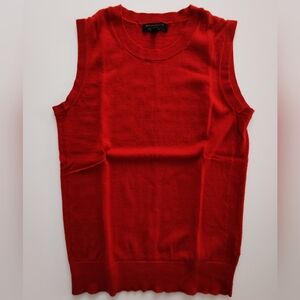 Last Chance: Banana Republic 100% Merino Extra Fine Wool Red Sleeveless Tank Top